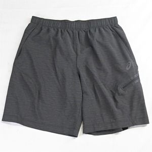 Ascis M x 9" Dark Gray Heather Zip Pocket Cargo‎ Athletic Shorts